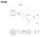 Rizoma Fluid Reservoir Bracket Black CT450B