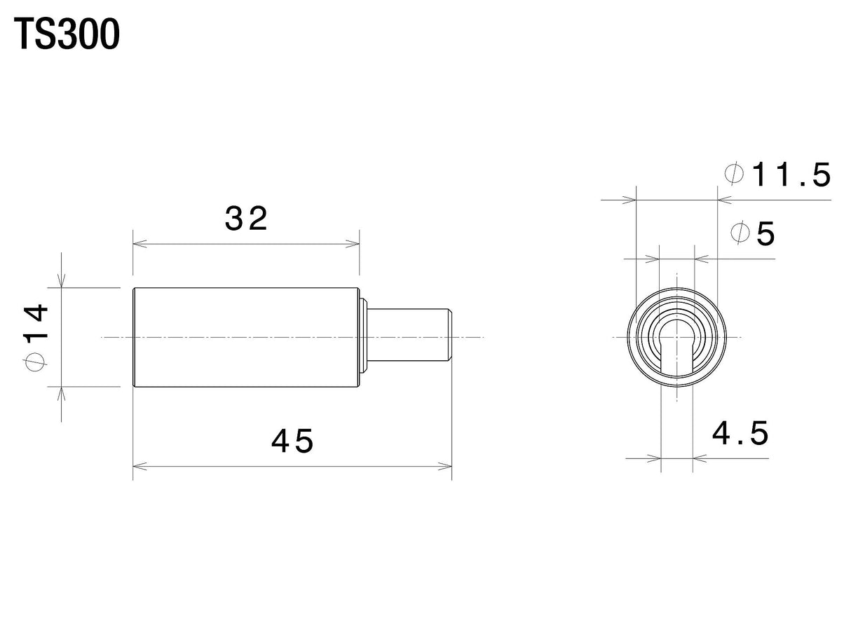 Rizoma R-TS300B Spacer Black for Turn Signals