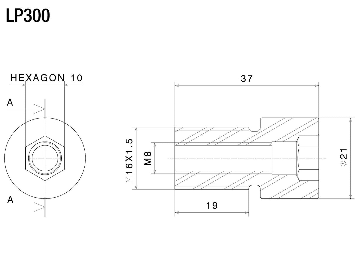 Rizoma End Bar Adapter Black for Yamaha MT-07/MT-09/MT-10/FZ6/FZ1/XSR 700/XSR900/XJ6/XJR300/T-Max