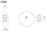 Rizoma Fluid Reservoir Clamp Black