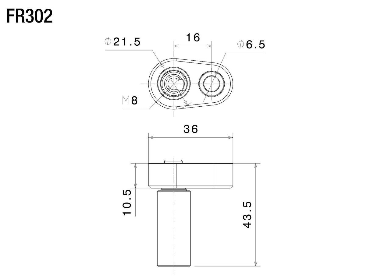 Rizoma R-FR302B Mounting Kit for Rear Turn Signals