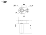 Rizoma R-FR302B Mounting Kit for Rear Turn Signals