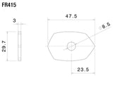 Rizoma Indicator Mounting Adapters Black for some Kawasaki Models