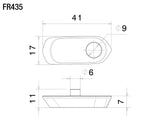 Rizoma R-FR435B Mounting Kit for Turn Signals to fit OEM License Plate Support