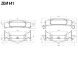 Rizoma Rear Marker Light Support for Ducati XDiavel S 16-20