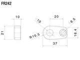 Rizoma Indicator Mounting Adapters Black for BMW R NineT Urban G/S