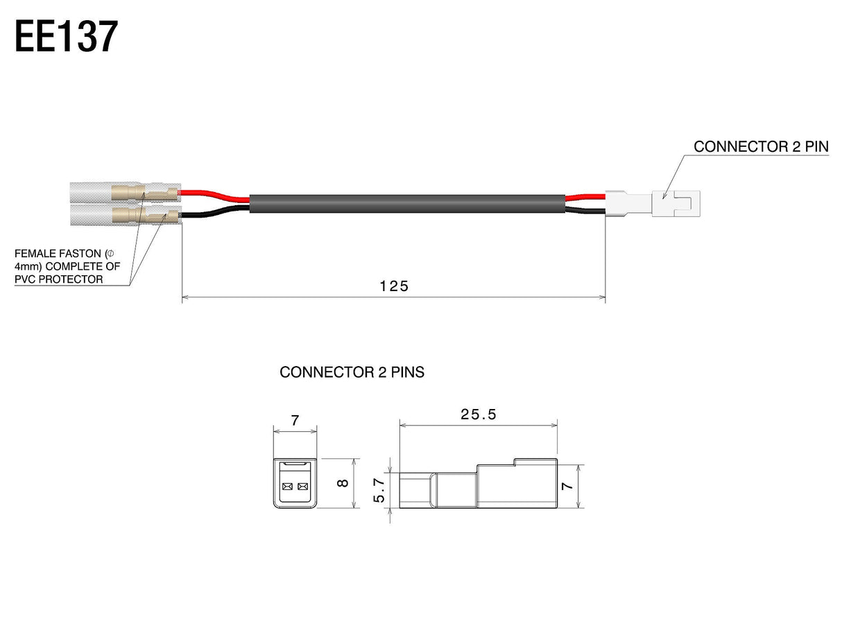 Rizoma Marker Light & Veloce L Mirror Cable Kit for Ducati XDiavel S