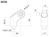 Rizoma R-BS765B Side Mount Mirror Mounting Kit
