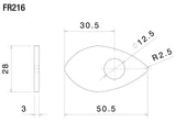 Rizoma Marker Light Adapters Black for Ducati Some Models/Kawasaki ER-6N/6F/MV Agusta F3 675/Honda CB 650 F