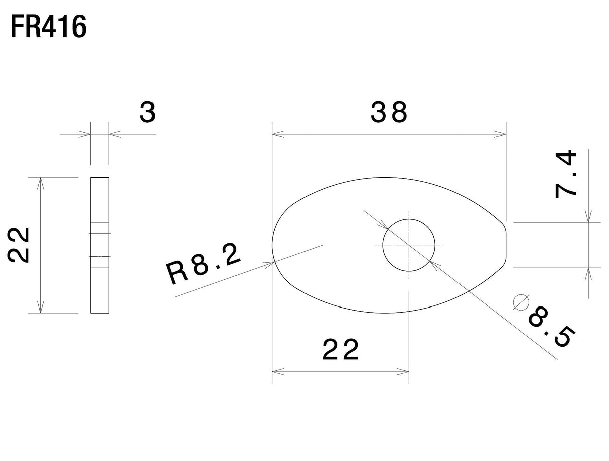 Rizoma Indicator Mounting Adapters Black for MV Agusta Brutale 675/Brutale 800/Brutale Dragster 800