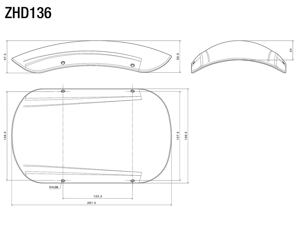 Rizoma Front Fender Black for Harley-Davidson FXDR 114 19-20