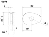 Rizoma Marker Light Adapters Black for Yamaha XJR 1300 15-20/MT-07/MT-09 Tracer/MT-09 Tracer GT/MT-09/T-Max 530 SX/DX