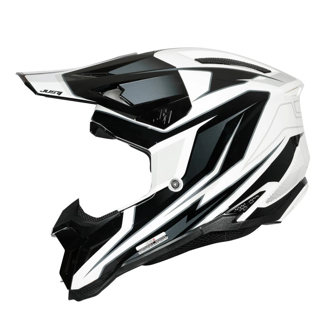Just1 J40 Speed Gloss Black/White Helmet