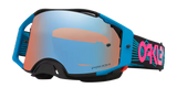 Oakley Airbrake MX Goggles w/Blue Wired Strap & Prizm MX Sapphire Iridium Lenses