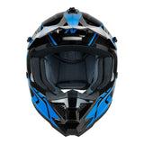 Nitro MX710 Shard II Gloss Blue/Black Youth Helmet