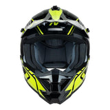 Nitro MX710 Shard II Gloss Fluro Yellow/Black Youth Helmet