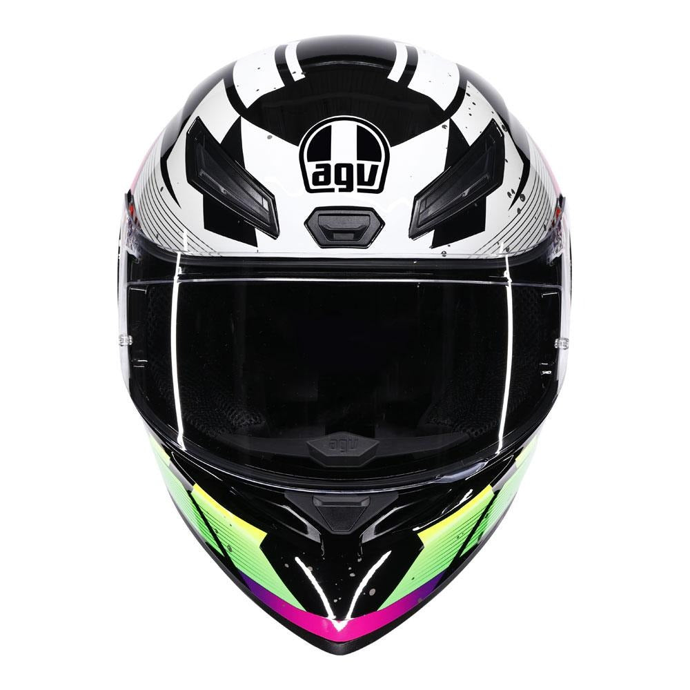 AGV K1 S Punkpulse Gloss Black/Purple/Lime Helmet