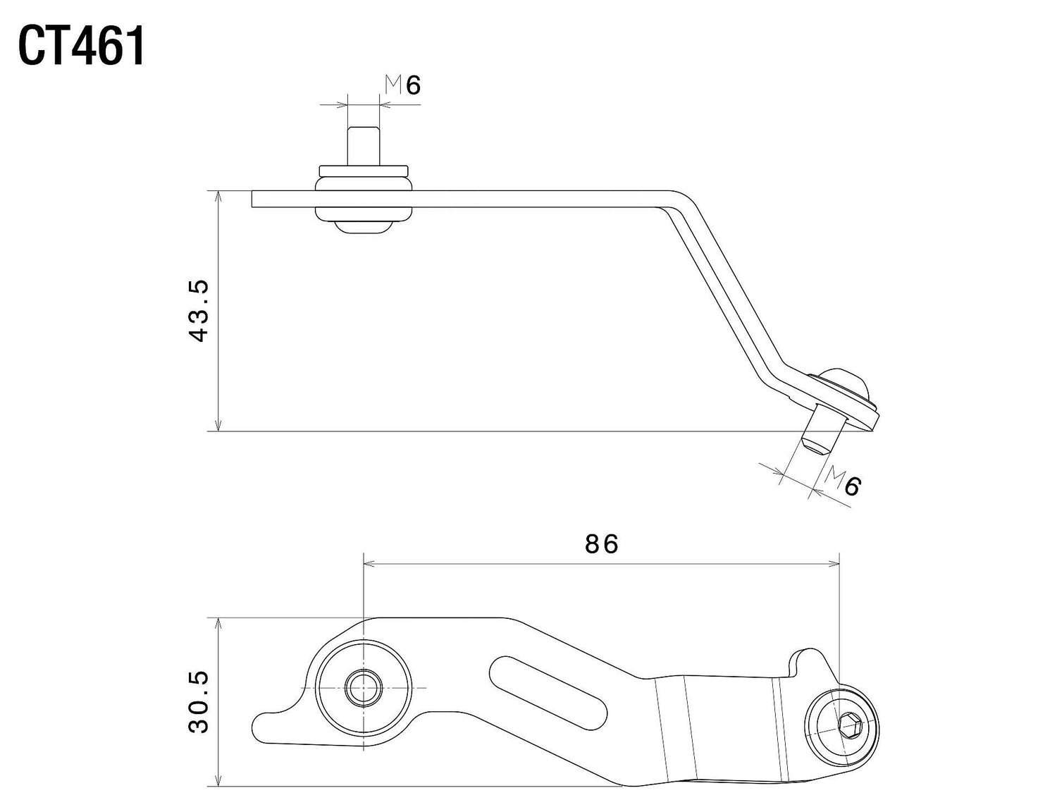 Rizoma R-CT461B Mounting Kit for Fluid Reservoirs