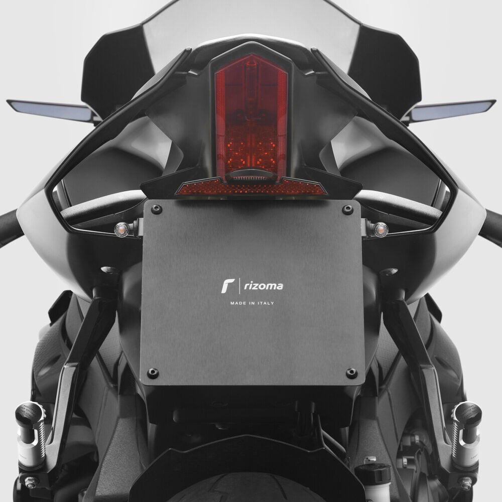 Rizoma Fox License Plate Support Kit Black for Yamaha YZF-R1 15-20