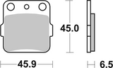 Brembo B-07HO22SD Off Road (SD) Sintered Front/Rear Brake Pad (07HO22.SD)
