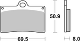 Brembo B-07BB15RC Racing (RC) Carbon Ceramic Front Brake Pad (07BB15.RC)