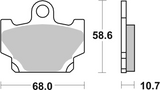 Brembo B-07YA1011 Road (11) Carbon Ceramic Front Brake Pad (07YA10.11)