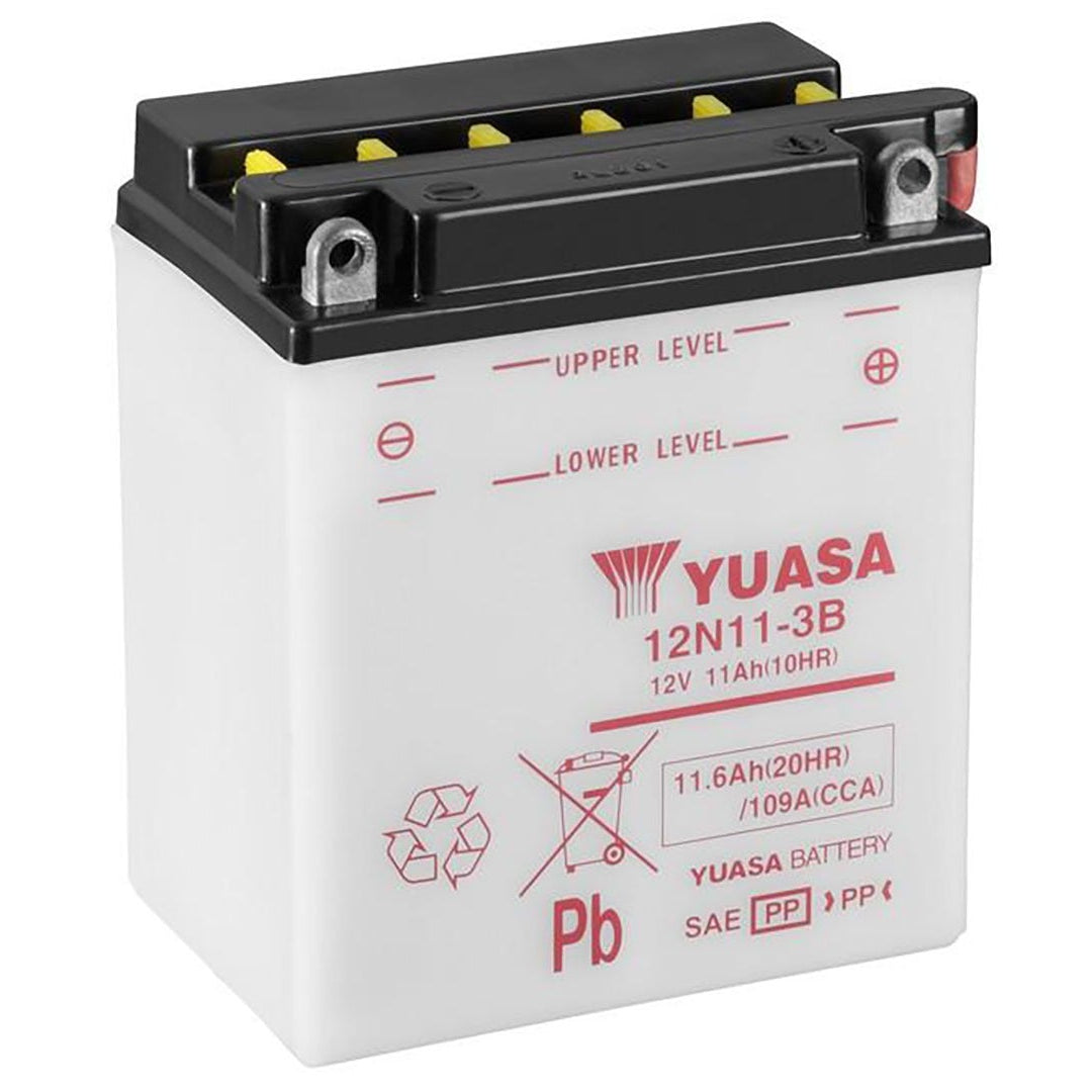 Yuasa 12N11-3B Conventional Series 12V 11Ah/109CCA Battery