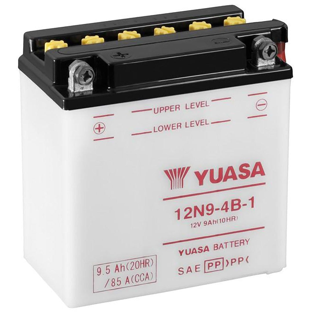 Yuasa 12N9-4B-1 Conventional Series 12V 9Ah/85CCA Battery