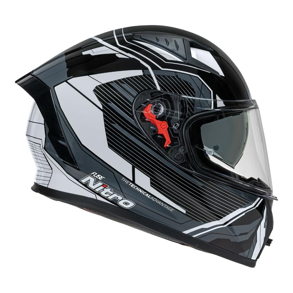 Nitro N501 DVS Fuse Gloss Grey/White/Black Helmet
