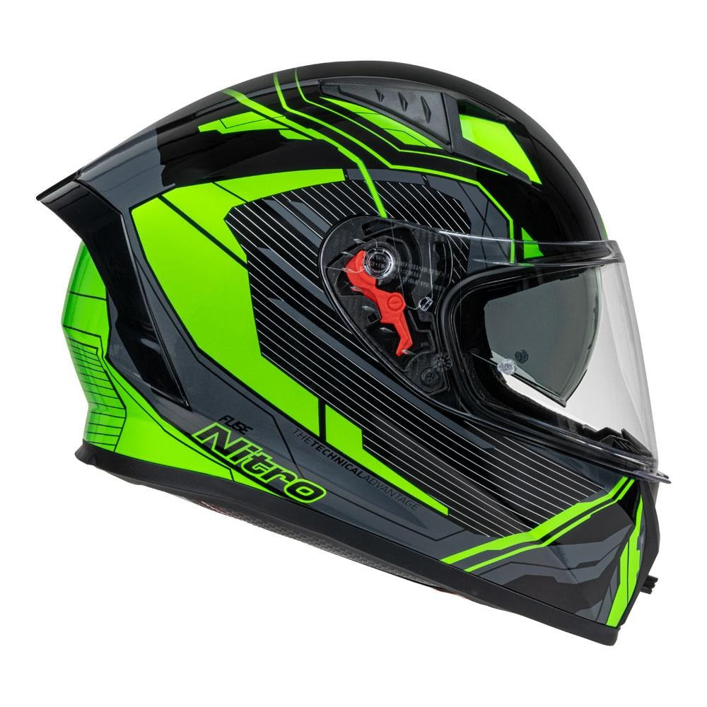 Nitro N501 DVS Fuse Gloss Green/Grey/Black Helmet