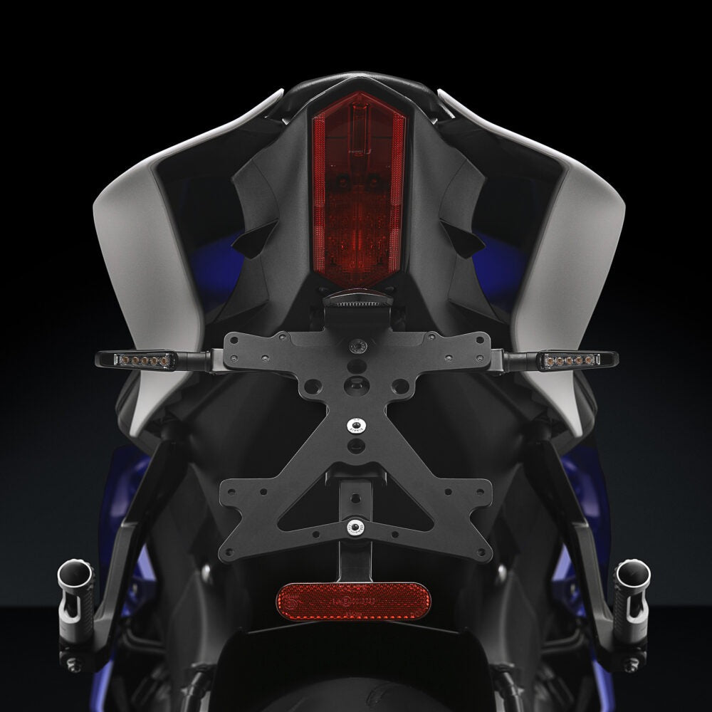 Rizoma Fox License Plate Support Kit Black for Yamaha YZF-R6