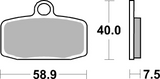 Brembo B-07GR20SX Off Road (SX) Sintered Front Brake Pad (07GR20.SX)