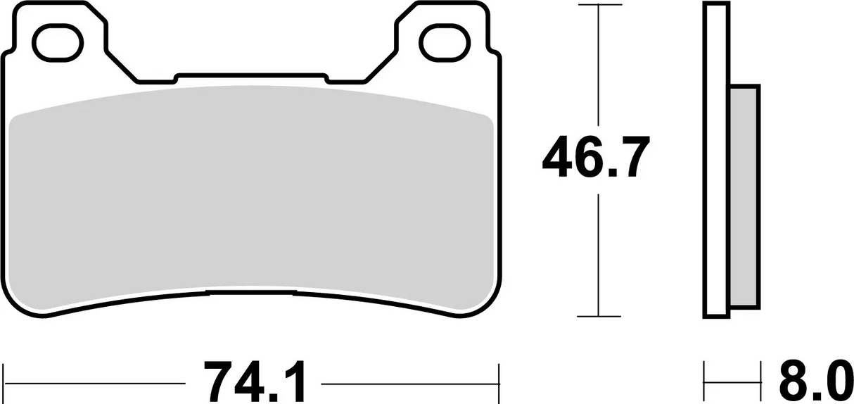Brembo B-07HO50SA Road (SA) Sintered Front Brake Pad (07HO50.SA)