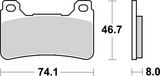Brembo B-07HO50SA Road (SA) Sintered Front Brake Pad (07HO50.SA)