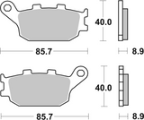 Brembo B-07HO3607 Road (06) Carbon Ceramic Front/Rear Brake Pad (07HO36.07)