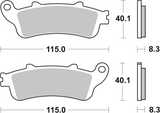 Brembo B-07HO4206 Road (06) Carbon Ceramic Front/Rear Brake Pad (07HO42.06)