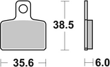 Brembo B-07GR4804 Road (04) Carbon Ceramic Rear Brake Pad (07GR48.04)