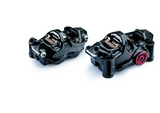 Brembo P4 .484 Radial Calipers Set Left + Right w/Pads (Not Recommended for ABS) Black for most Kawasaki Models