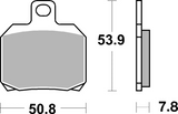 Brembo B-07004 Scooter (CC) Carbon Ceramic Rear Brake Pad (07004)
