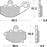 Brembo B-07KA16SP Road (SP) Sintered Rear Brake Pad (07KA16.SP)