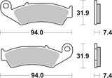 Brembo B-07HO25SX Off Road (SX) Sintered Front Brake Pad (07HO25.SX)