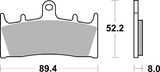 Brembo B-07SU19SA Road (SA) Sintered Front Brake Pad (07SU19.SA)