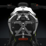 Rizoma Fox License Plate Support Kit Black for Kawasaki Z650 17-20