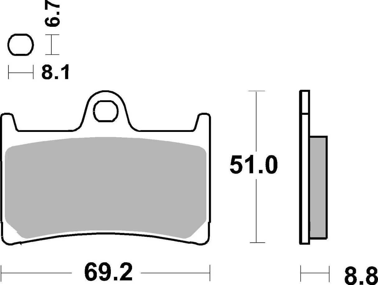 Brembo B-07YA2307 Road (07) Carbon Ceramic Front Brake Pad (07YA23.07)