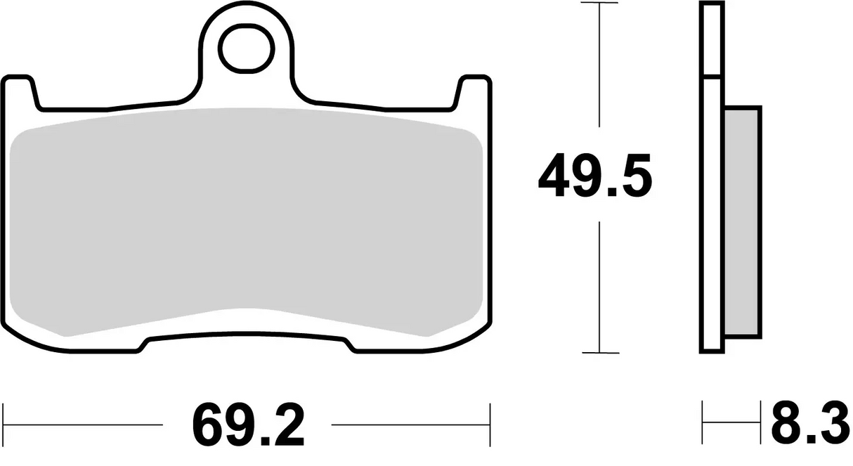 Brembo B-07KA23RC Racing (RC) Carbon Ceramic Front Brake Pad (07KA23.RC)
