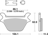 Brembo B-07HD1011 Road (11) Carbon Ceramic Rear Brake Pad (07HD10.11)