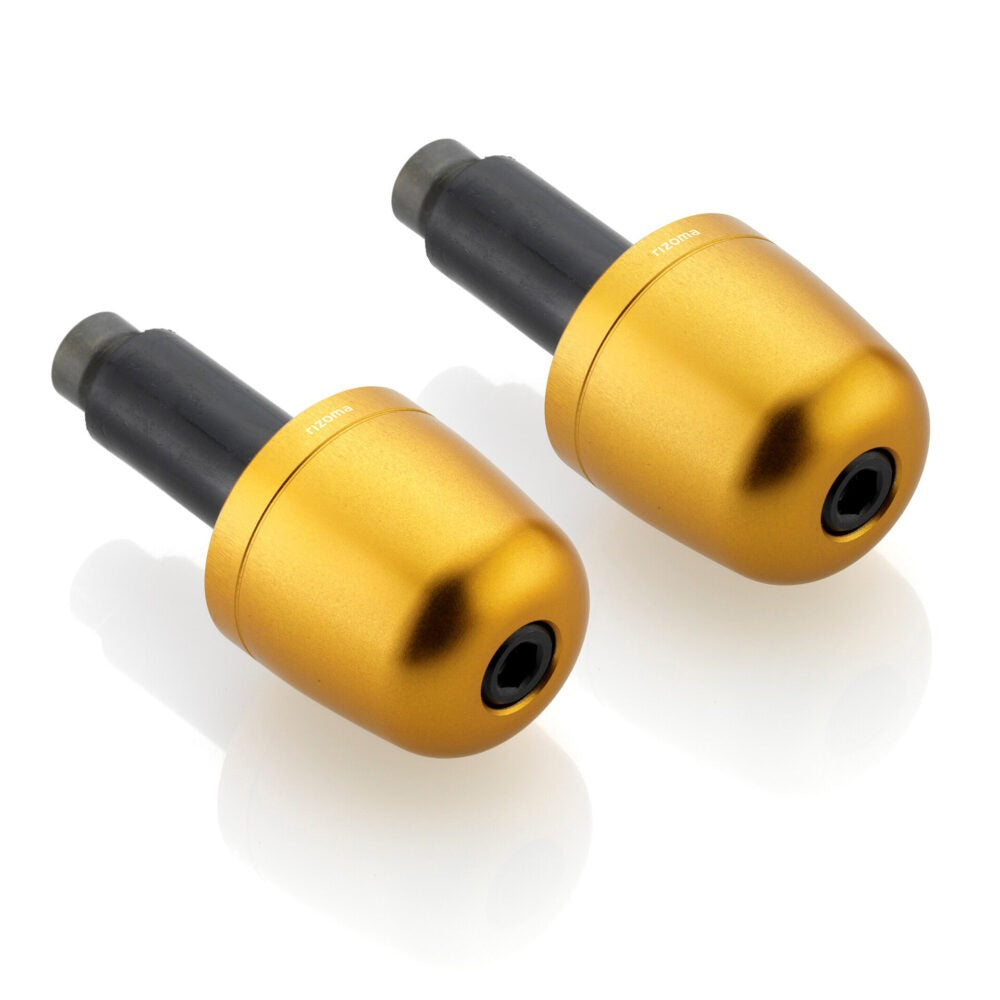 Rizoma Conical Bar Ends Gold for 22mm Handlebars