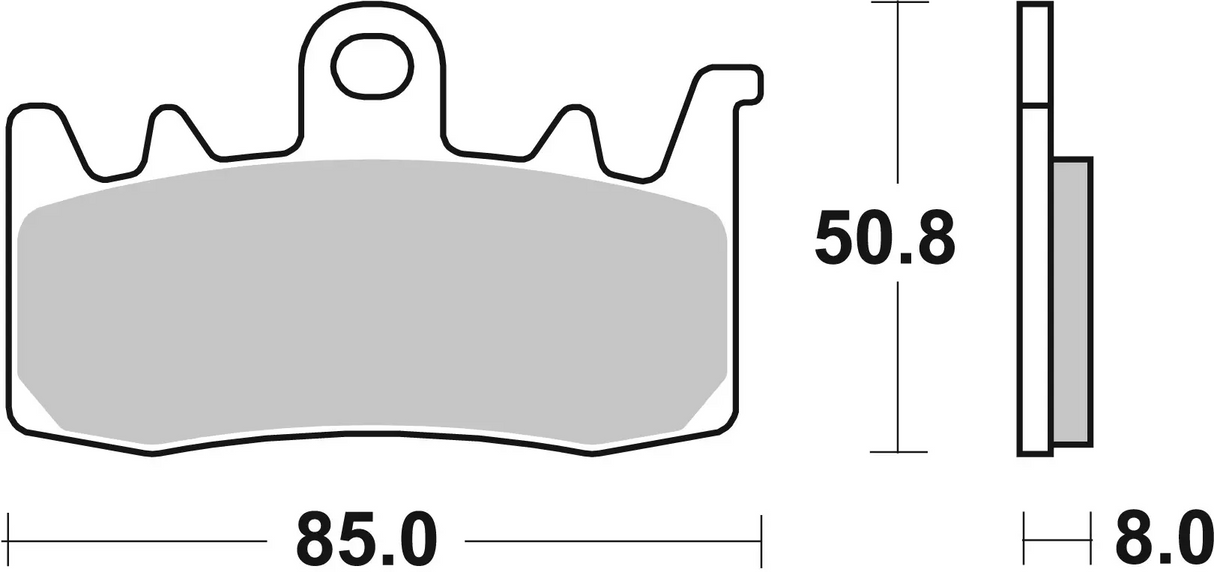 Brembo B-07BB38SA Road (SA) Sintered Front Brake Pad (07BB38.SA)