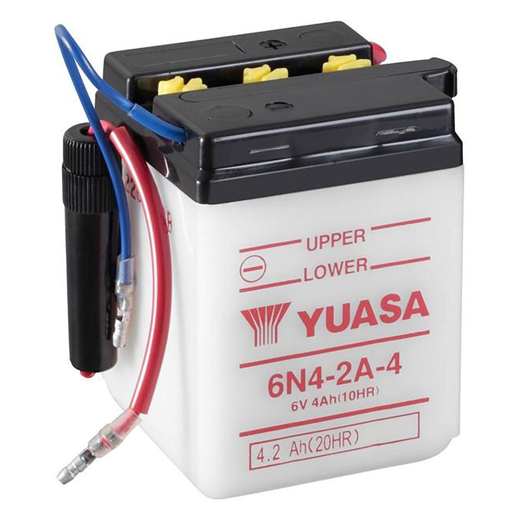 Yuasa 6N4-2A-4 Conventional Series 6V 4Ah Battery