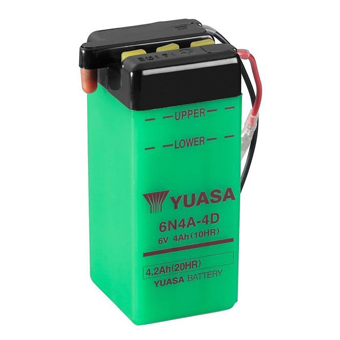 Yuasa 6N4A-4D Conventional Series 6V 4Ah Battery
